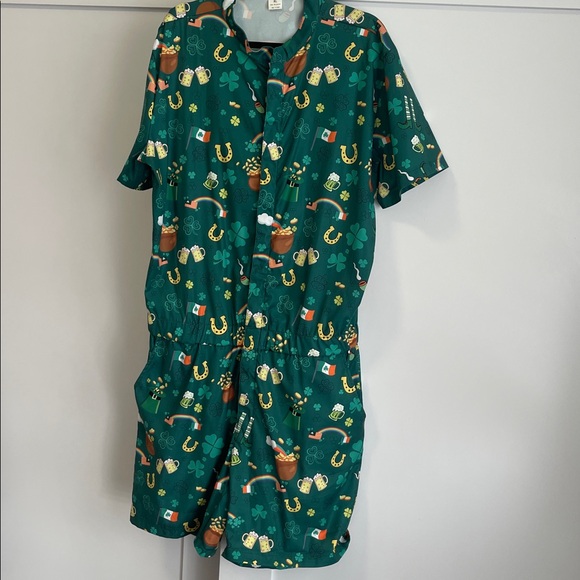 St.Patricks Day Men Romper XL - Picture 2 of 6